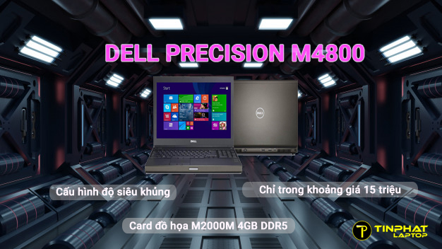 Dell Precision M4800 cấu hình siêu khủng, ~15 triệu dân thiết kế phải xem
