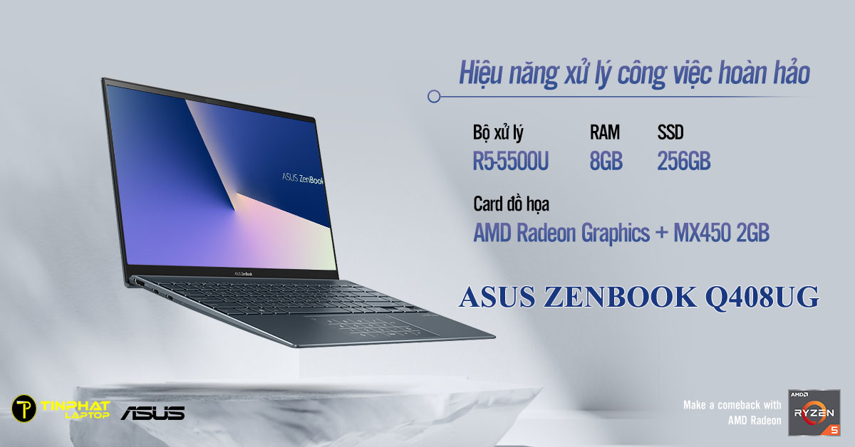 Đánh giá Laptop Asus Zenbook Q408UG -  Dòng Ultrabook học tập, văn phòng đáng mua nhất